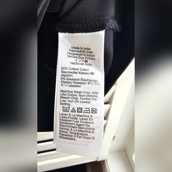 J.Crew Top Knit Jersey Cotton Sleeveless Black size M - Picture 3 of 4